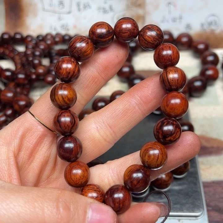 藤类海南红降12圆珠微瑕