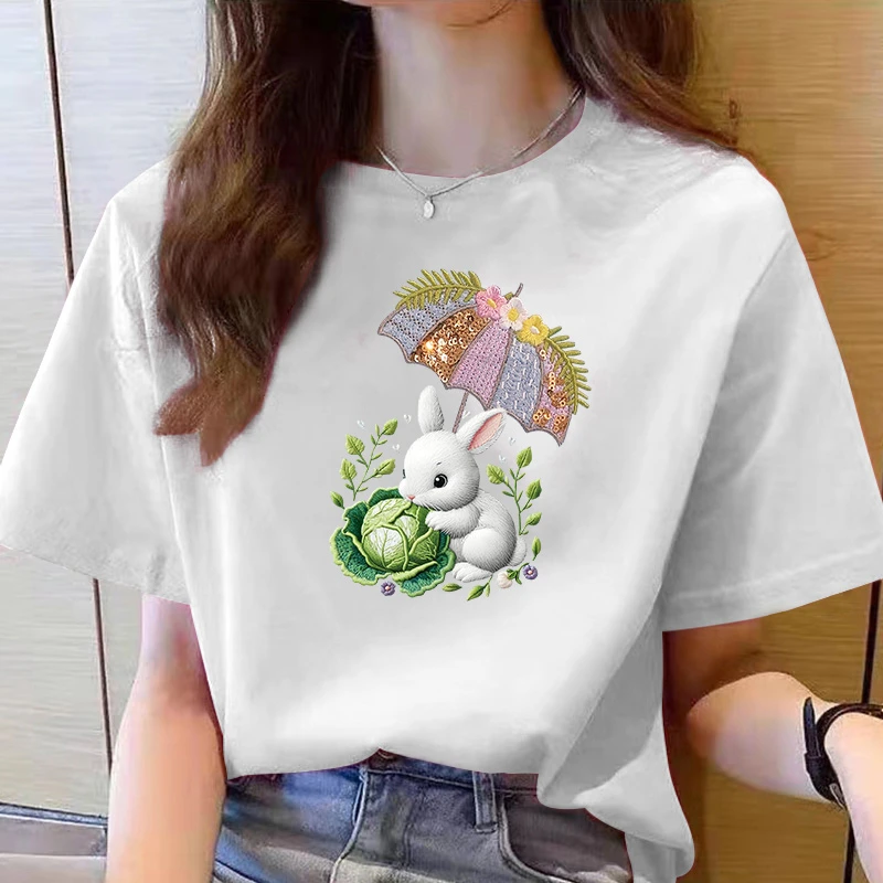 【6-1】2025纯棉男女同款纯棉T恤短袖t恤男女夏季ins潮牌潮