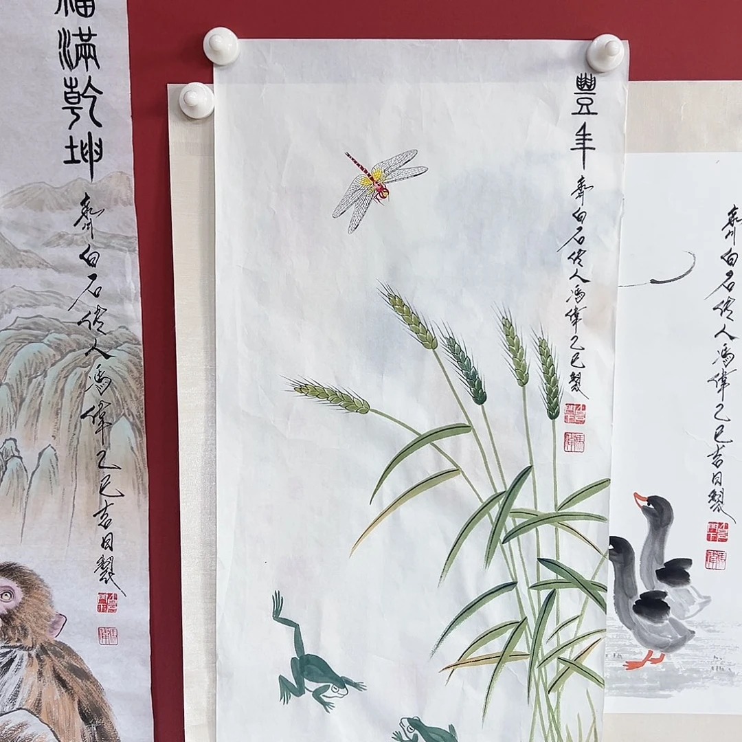 国画冯伟老师亲笔手绘国画作品慧