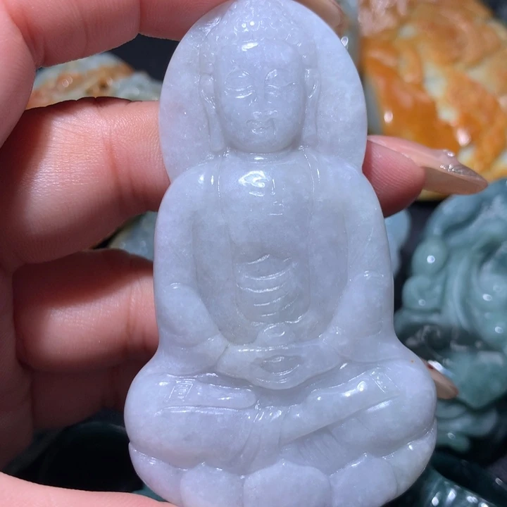 翡翠未镶嵌颈饰保真天然A货翡翠