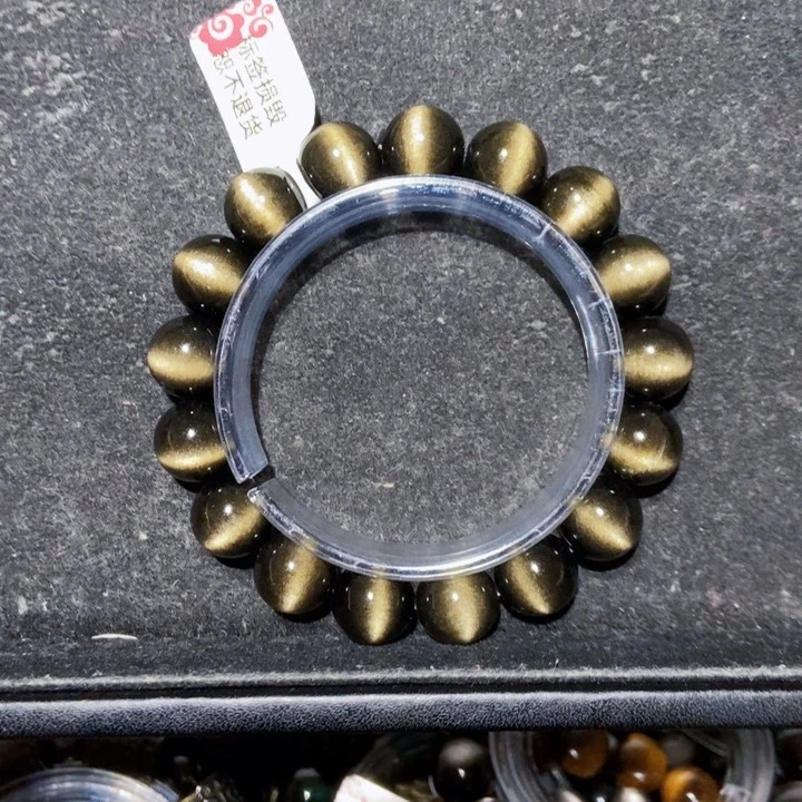 黑曜岩手串未镶嵌