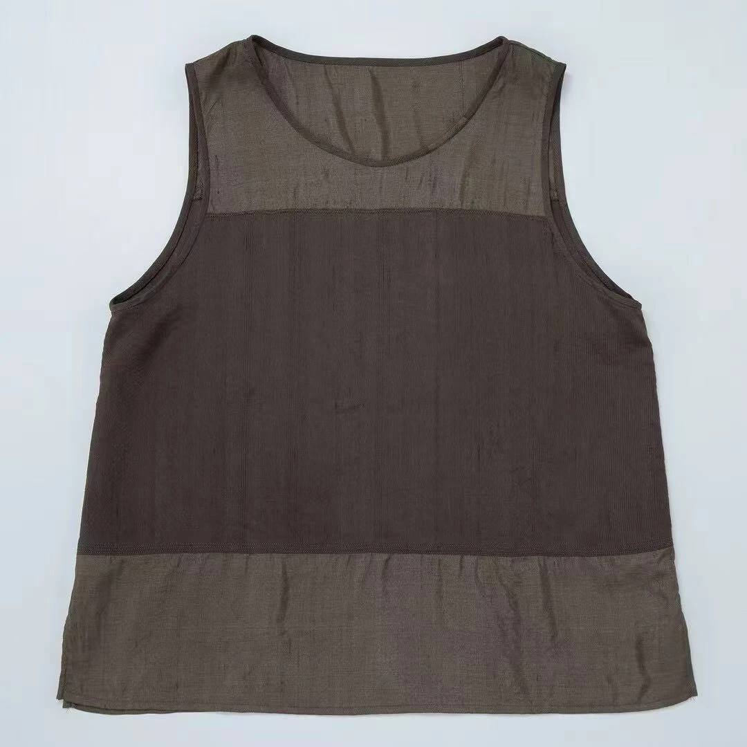 冬冬分享《垒土》152-1柞丝拼接背心