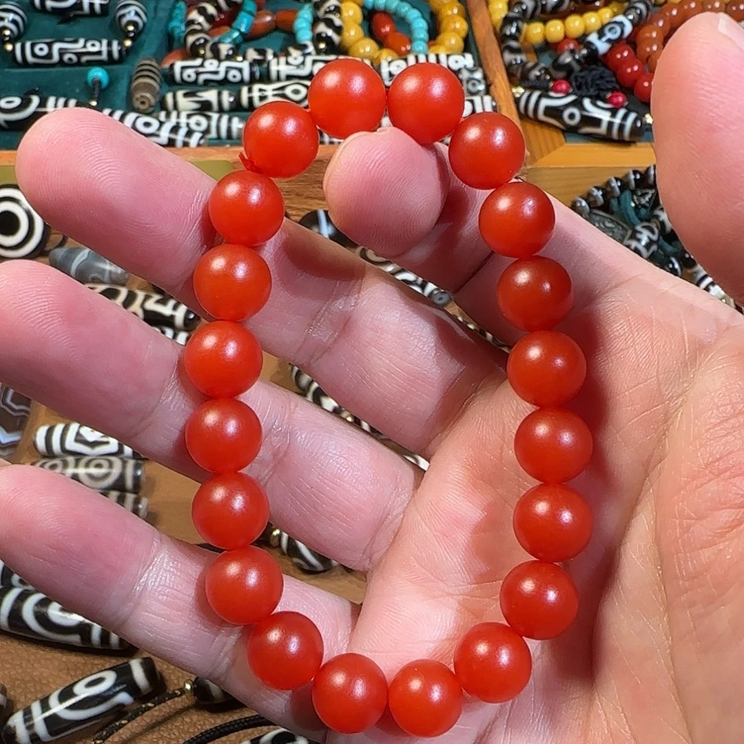 南红玛瑙未镶嵌手链