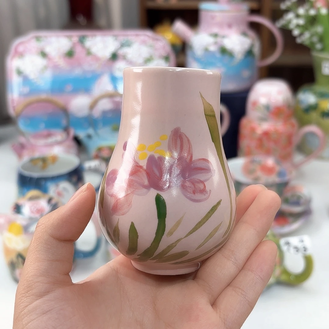景德镇手绘高温釉下彩陶瓷茶具