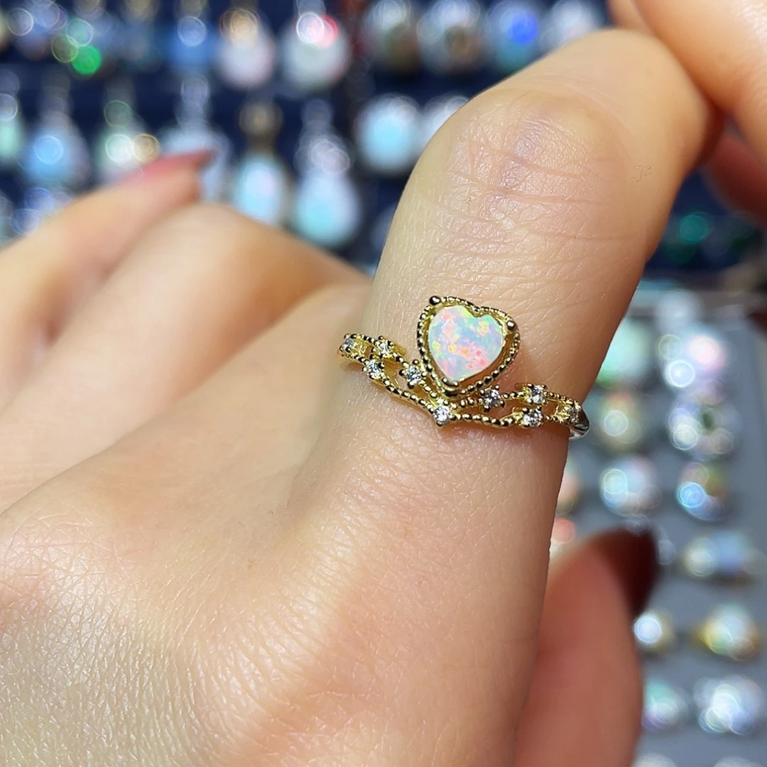 欧泊银S925镶嵌戒指