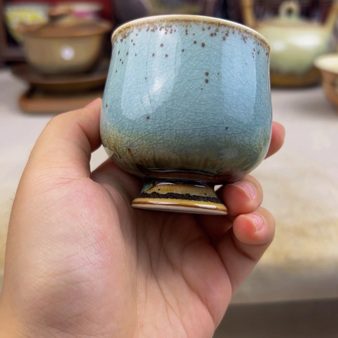 杯纯手工柴烧主人杯