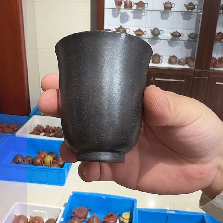 紫砂茶壶铃铛杯石黄