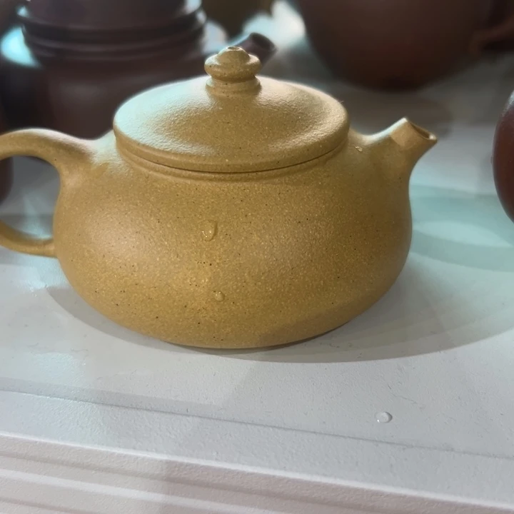 紫砂茶壶黄金寒江1500cc