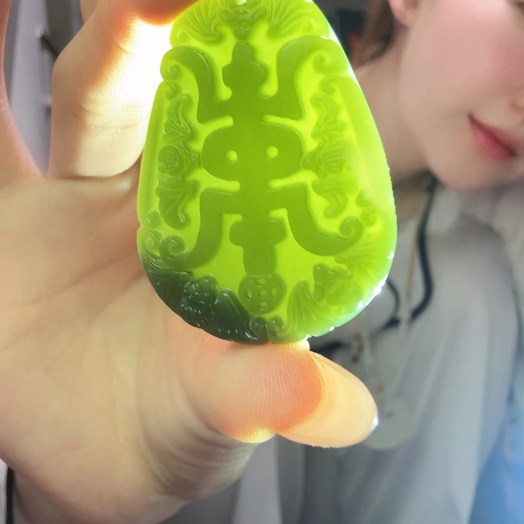 和田玉万寿牌未镶嵌