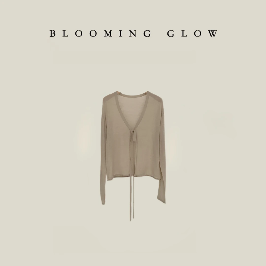 冰冰乐 全丝儿针织开衫 凉意弥漫