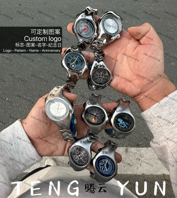 y2k异形顶配中古vangeta个性氛围高级感手表零件-机芯配件