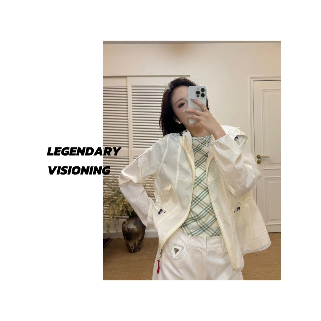 【LEGENDARY】“奶糖”2025春夏新款休闲宽松连帽防晒衣MM0098WT