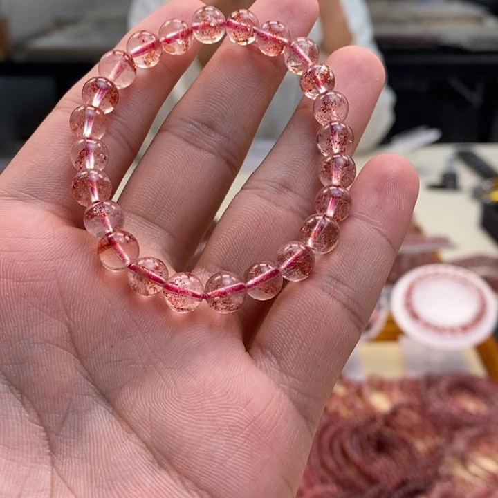 水晶手串未镶嵌金草莓 多样性发一