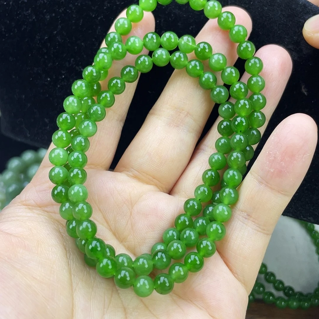 和田玉（碧玉）未镶嵌手链