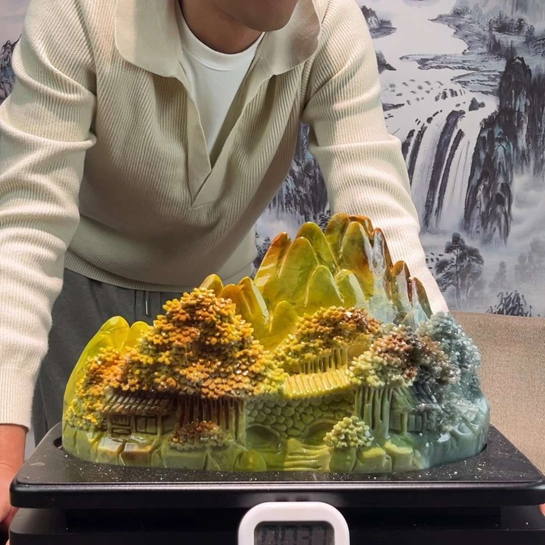 兰***玉玉摆件多色带底座