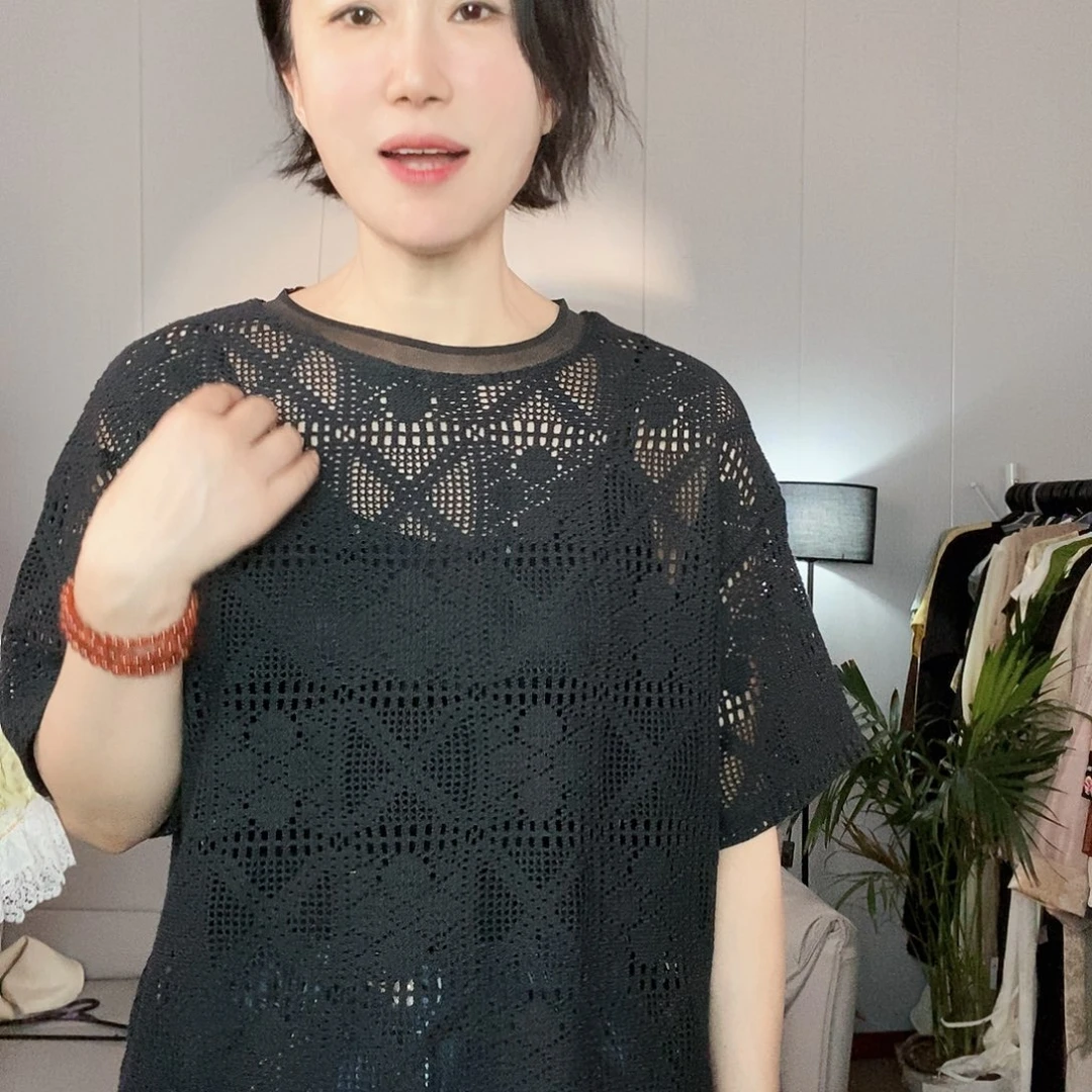 均码号镂空衫去拍去拍