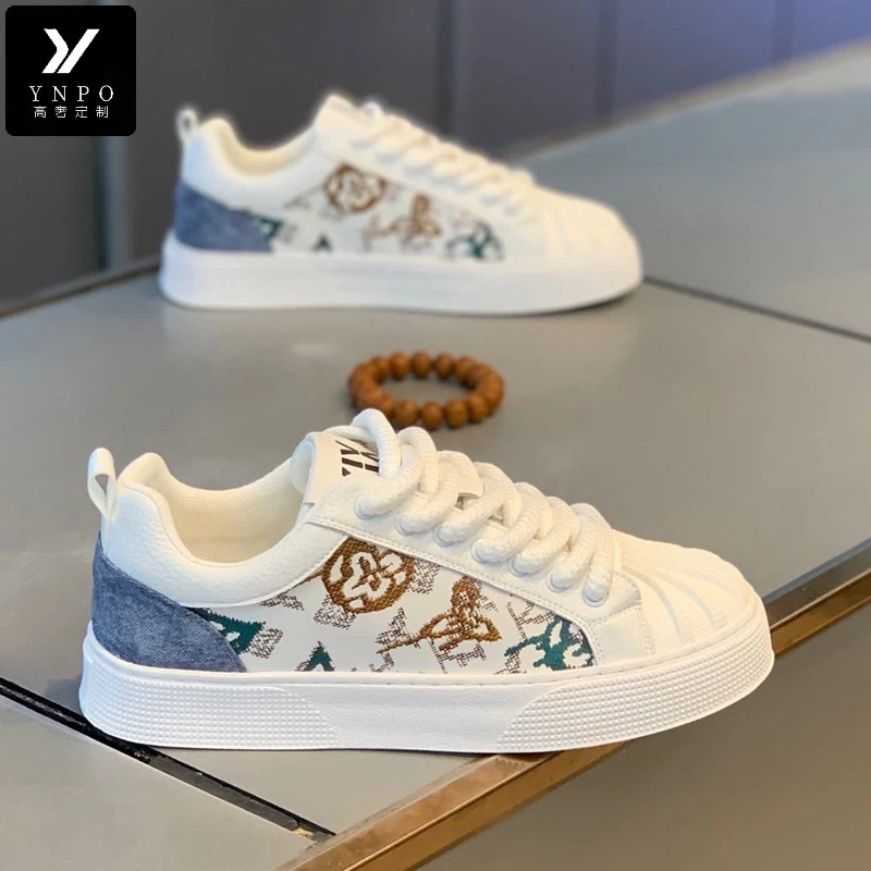 欧洲站贝壳头男鞋夏季新爆款透气休闲板鞋高级感运动鞋小白潮鞋子