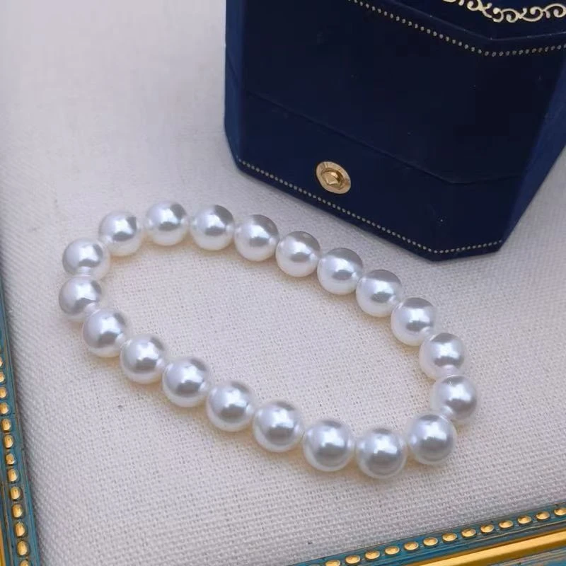 8MM弹力绳手链时尚百搭 白色高级感