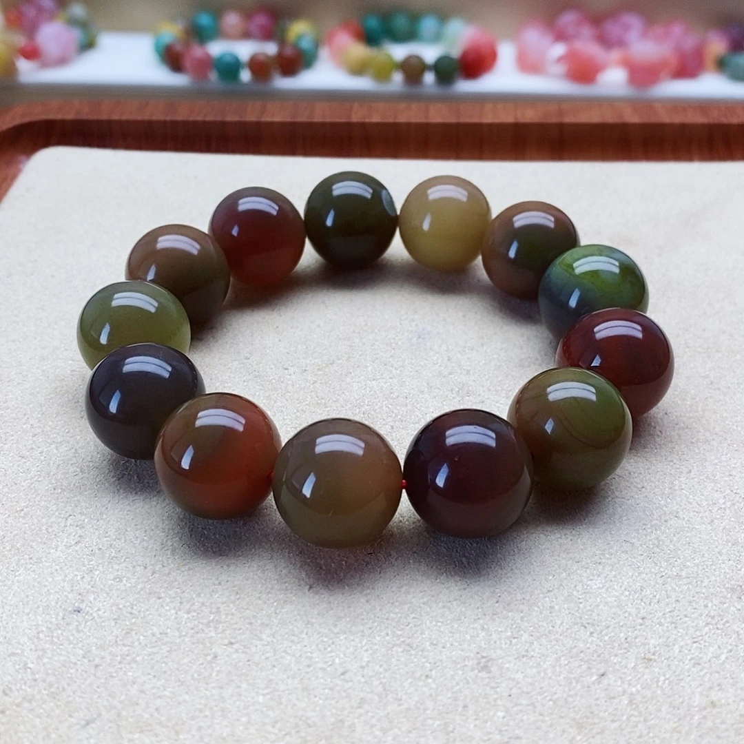 玛瑙手饰未镶嵌盐源036