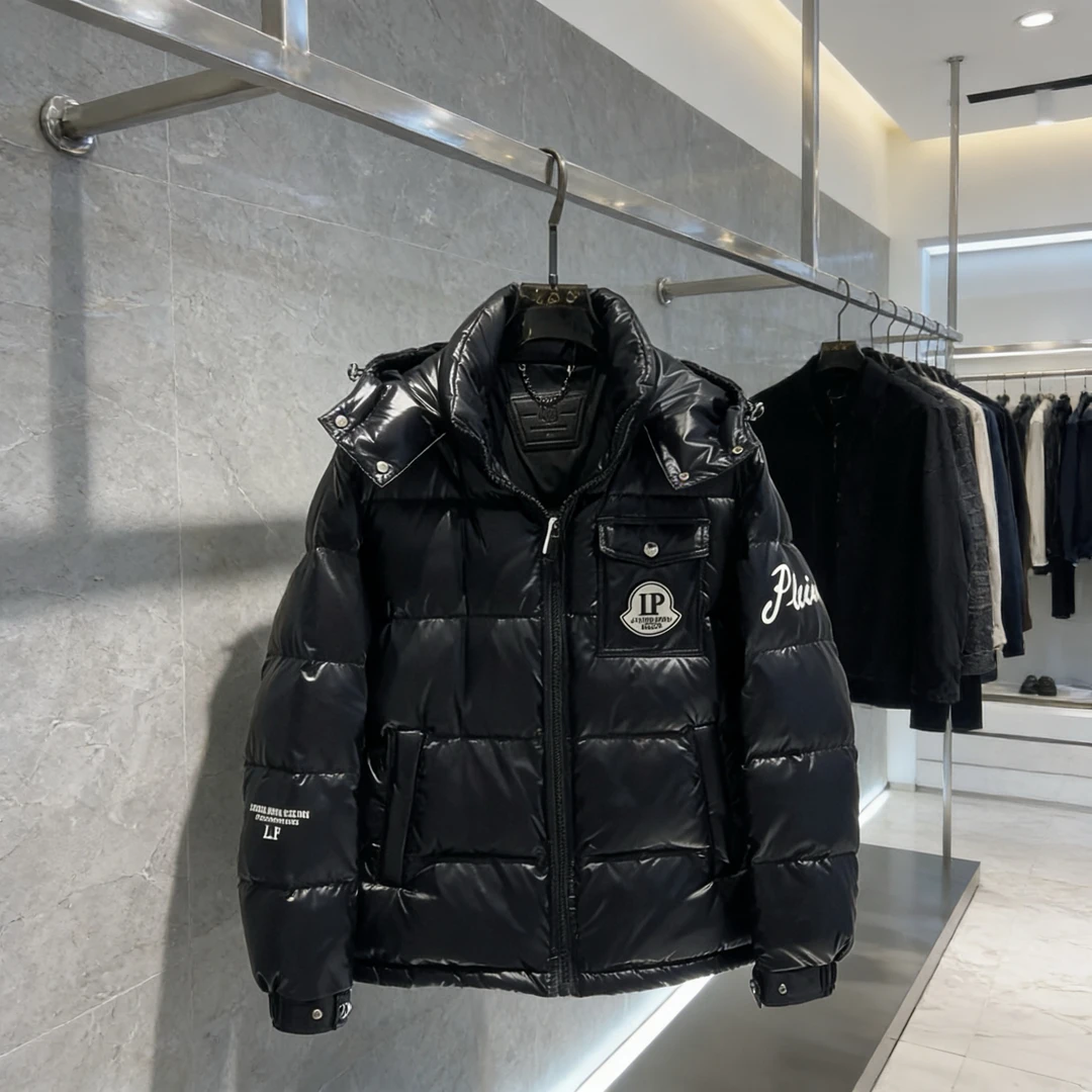 【轻奢欧品】2025冬季新款时尚百搭休闲潮流保暖立领带帽男士羽绒服