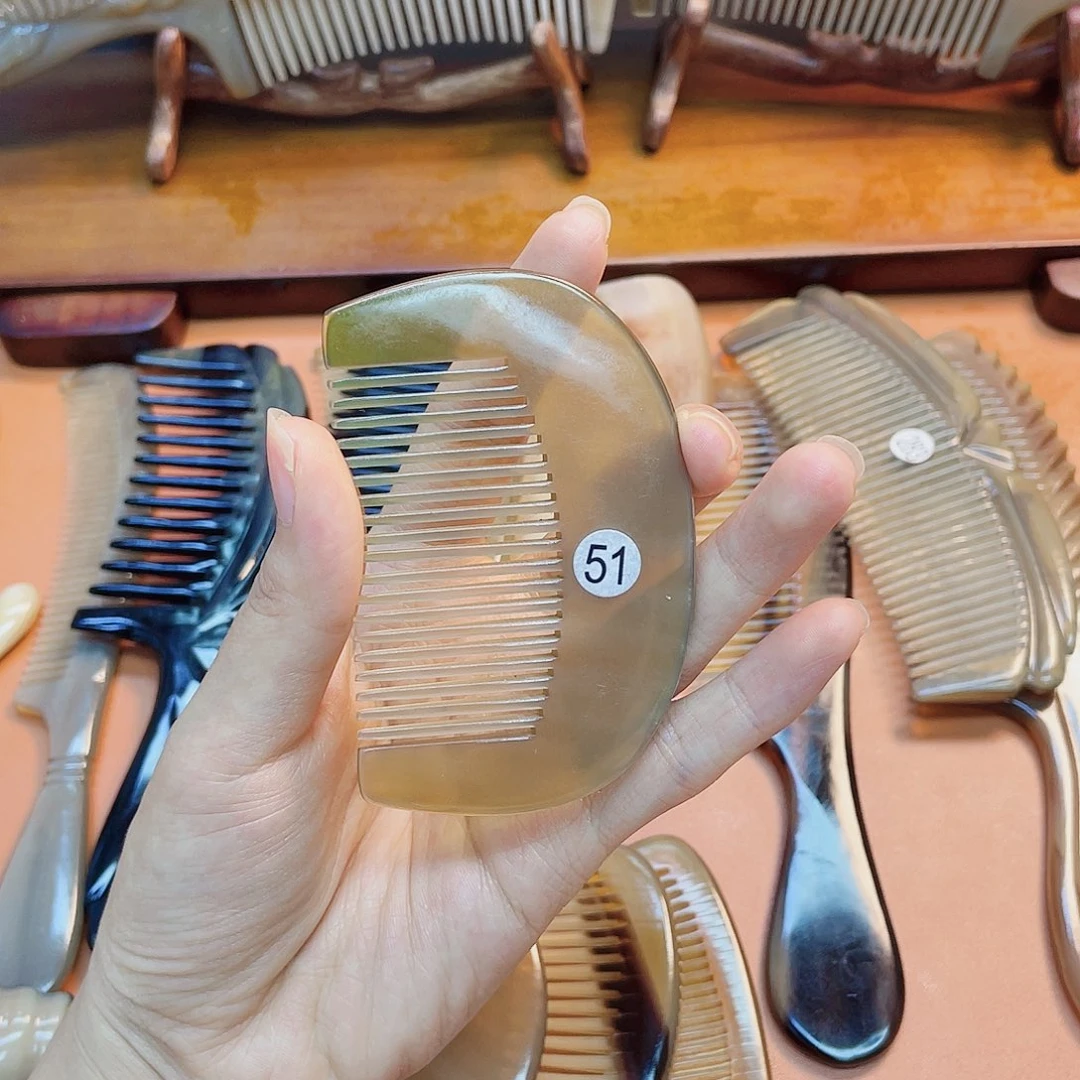 纯手工制作牛角梳51