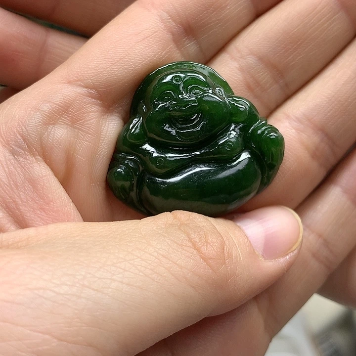 和田玉（碧玉）配饰未镶嵌金**王
