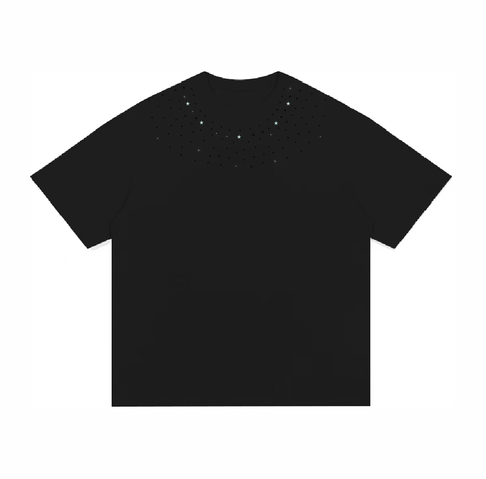 A120-2025重工男女同款潮流百搭重磅潮流100棉短袖短袖t恤