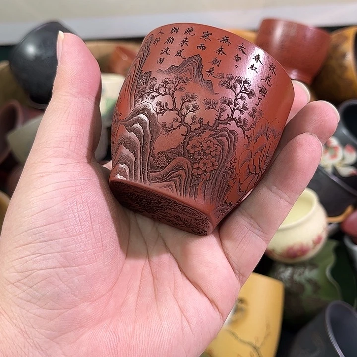 茶杯紫砂全手工紫砂主人杯