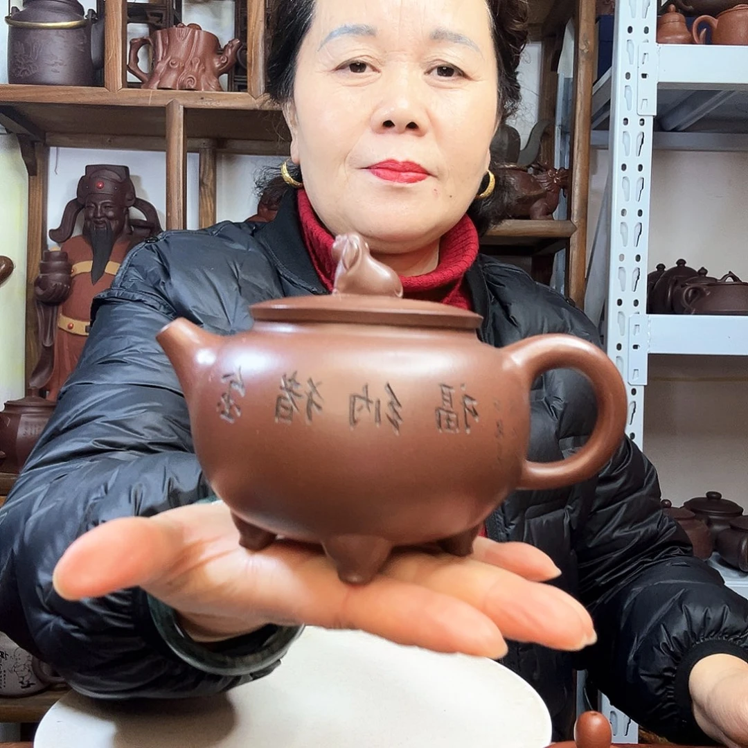紫砂茶壶菩*树紫砂壶泡茶喝起来