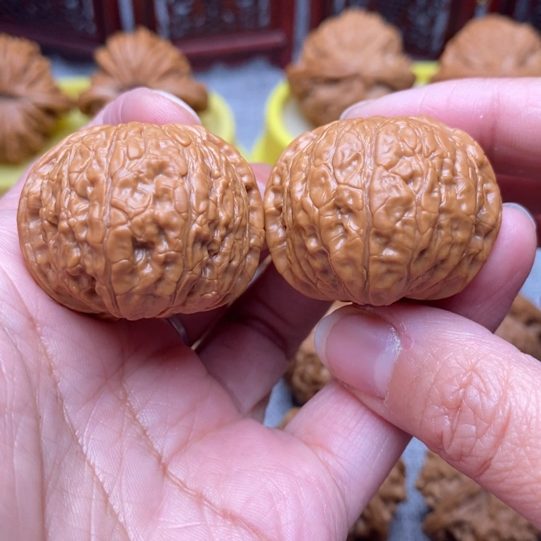 文玩核桃把件全品毕业乾隆磨35尺