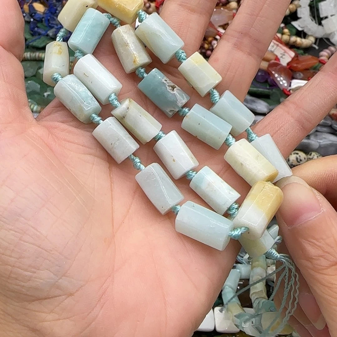 合金玛瑙/玉髓珠宝半成品天河石7mm一条