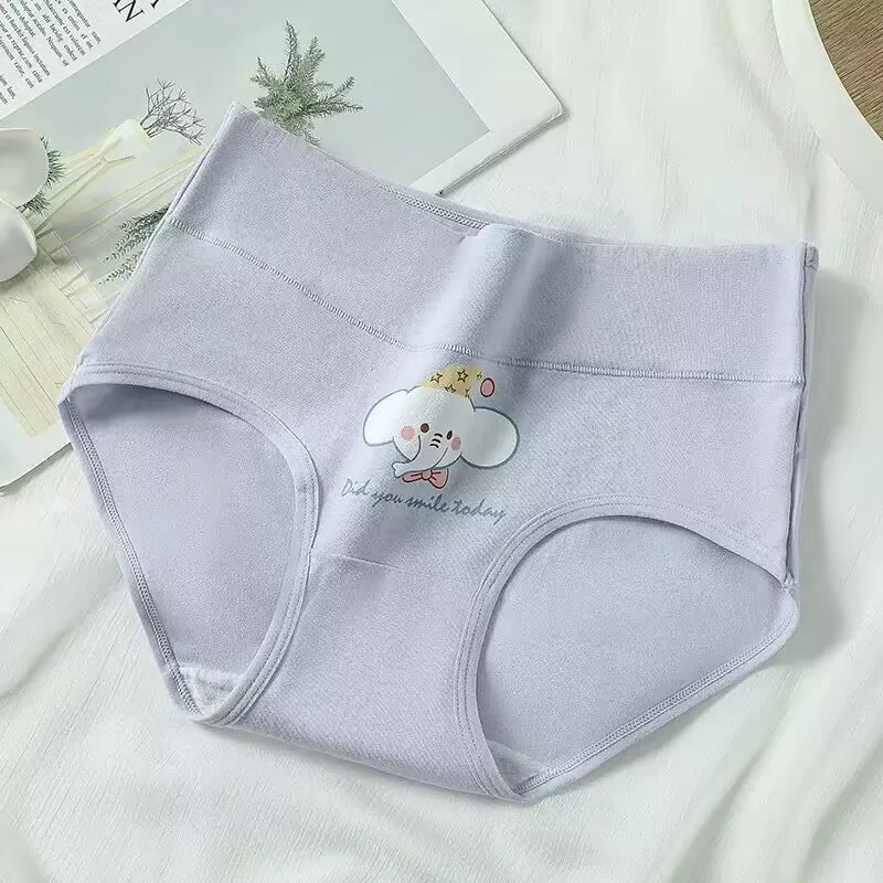 三条装学生大码高腰裤夏季初中内裤女士专用抗菌三角裤