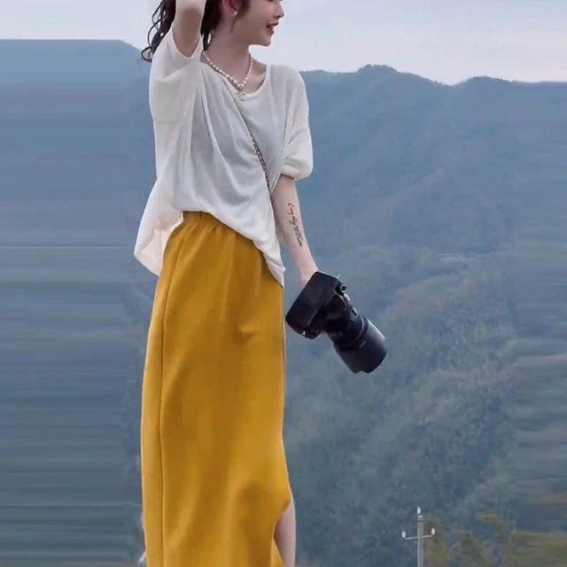 夏装搭配一整套慵懒风性感露背设计薄款长袖西服套装女气质夏季女