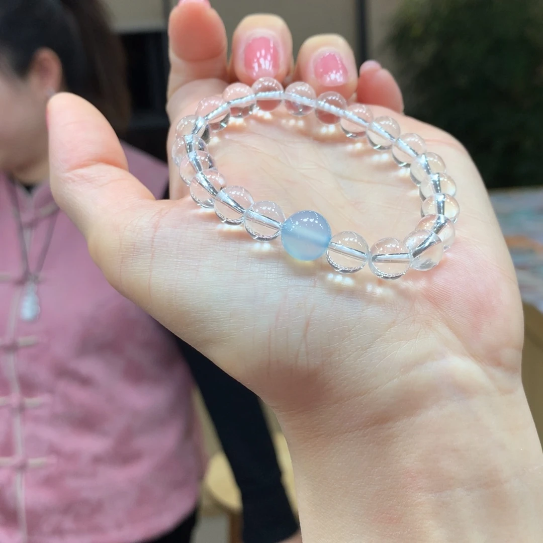 水晶手链未镶嵌不退不换