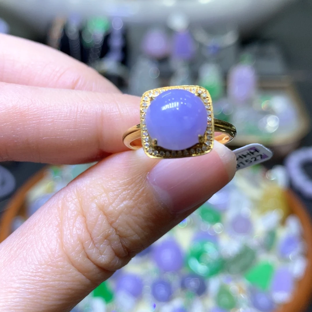 【闪购商品】翡翠颈饰18K金镶嵌翡翠吊坠项链