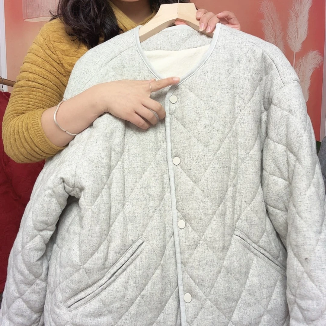 绵羊毛加厚棉服浮力