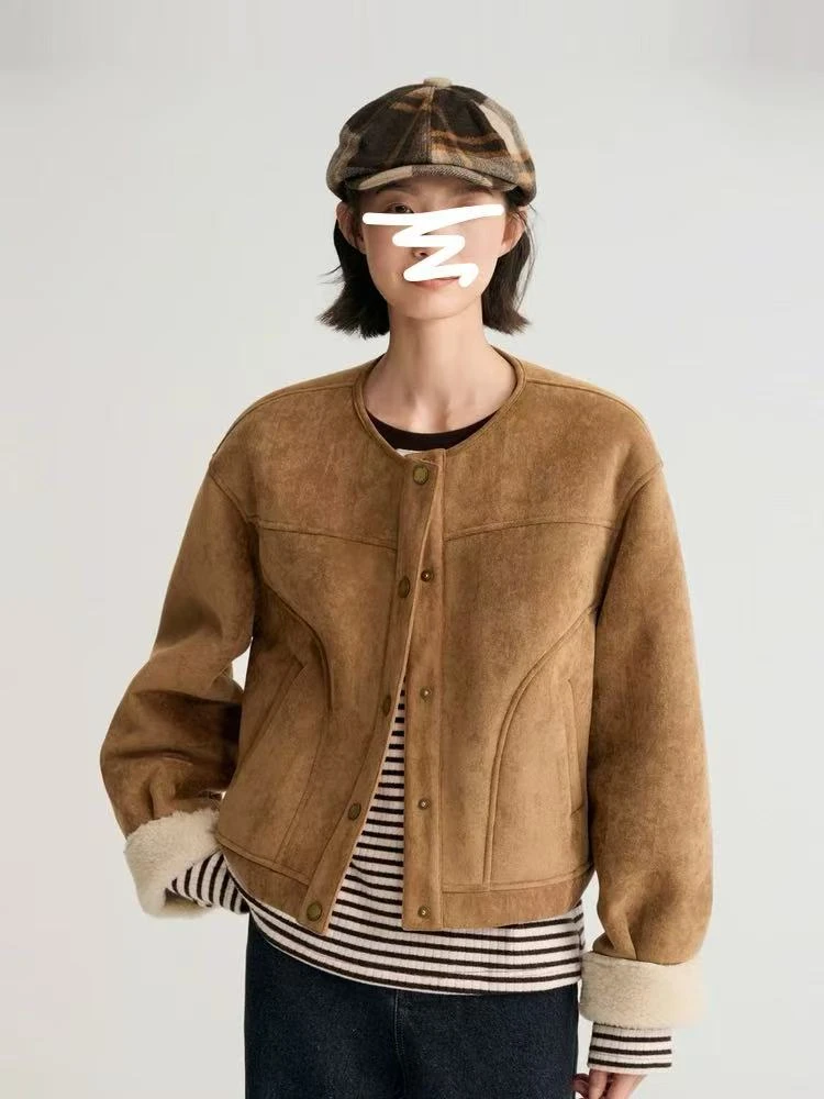 小妳XiaoNi———（冬款拼接外套1340268）