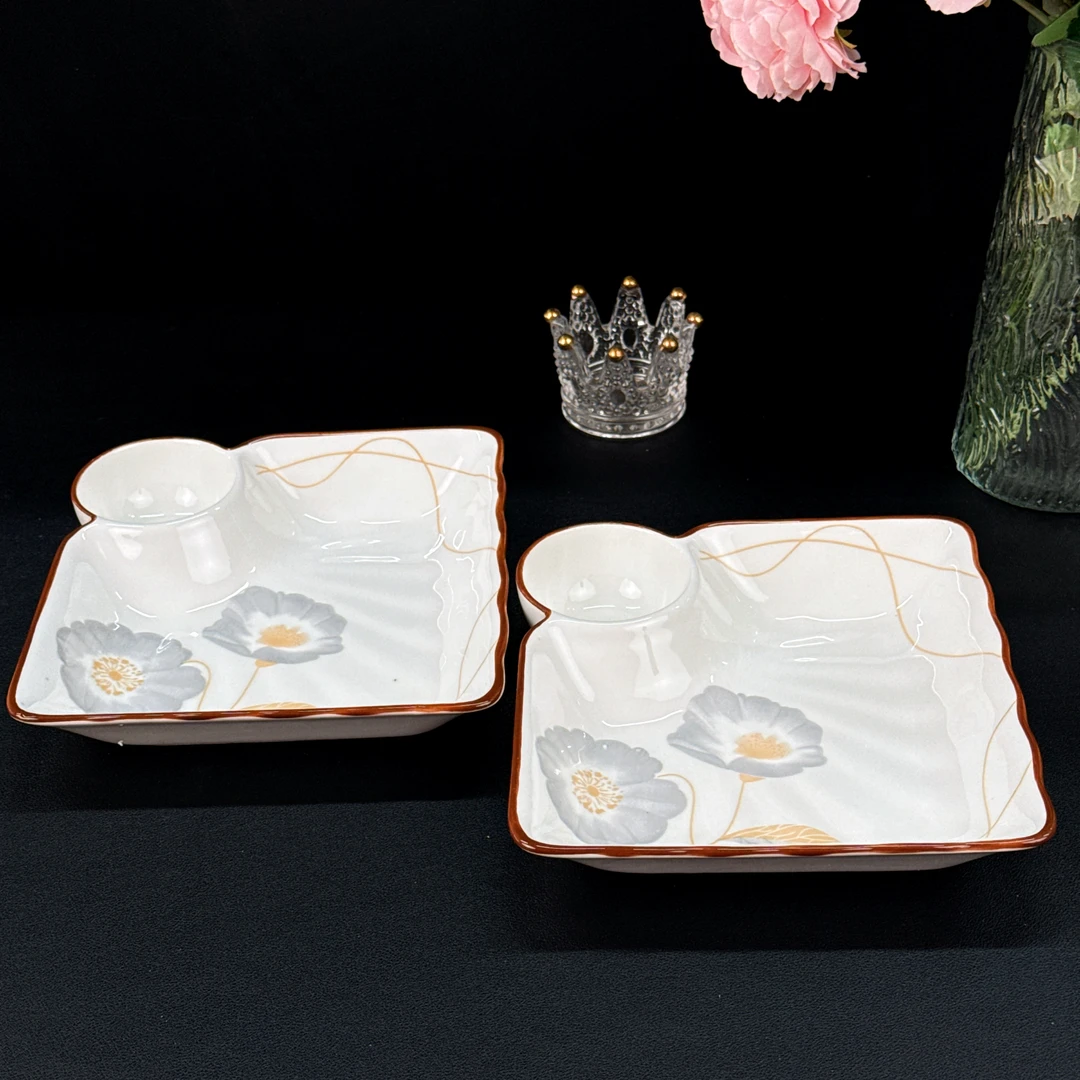 岁月静好饺子盘到手2个装 破损联系客服