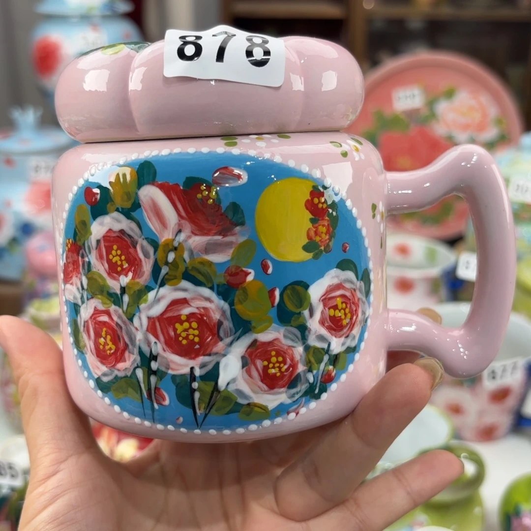 瓷片V****A景德镇手绘高温釉下彩陶瓷茶具