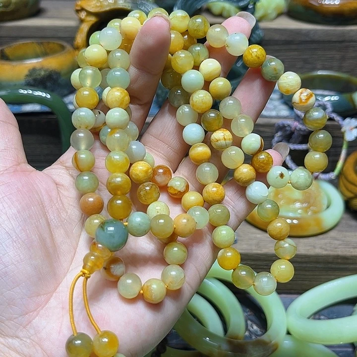 蛇纹石玉未镶嵌项链鹏****