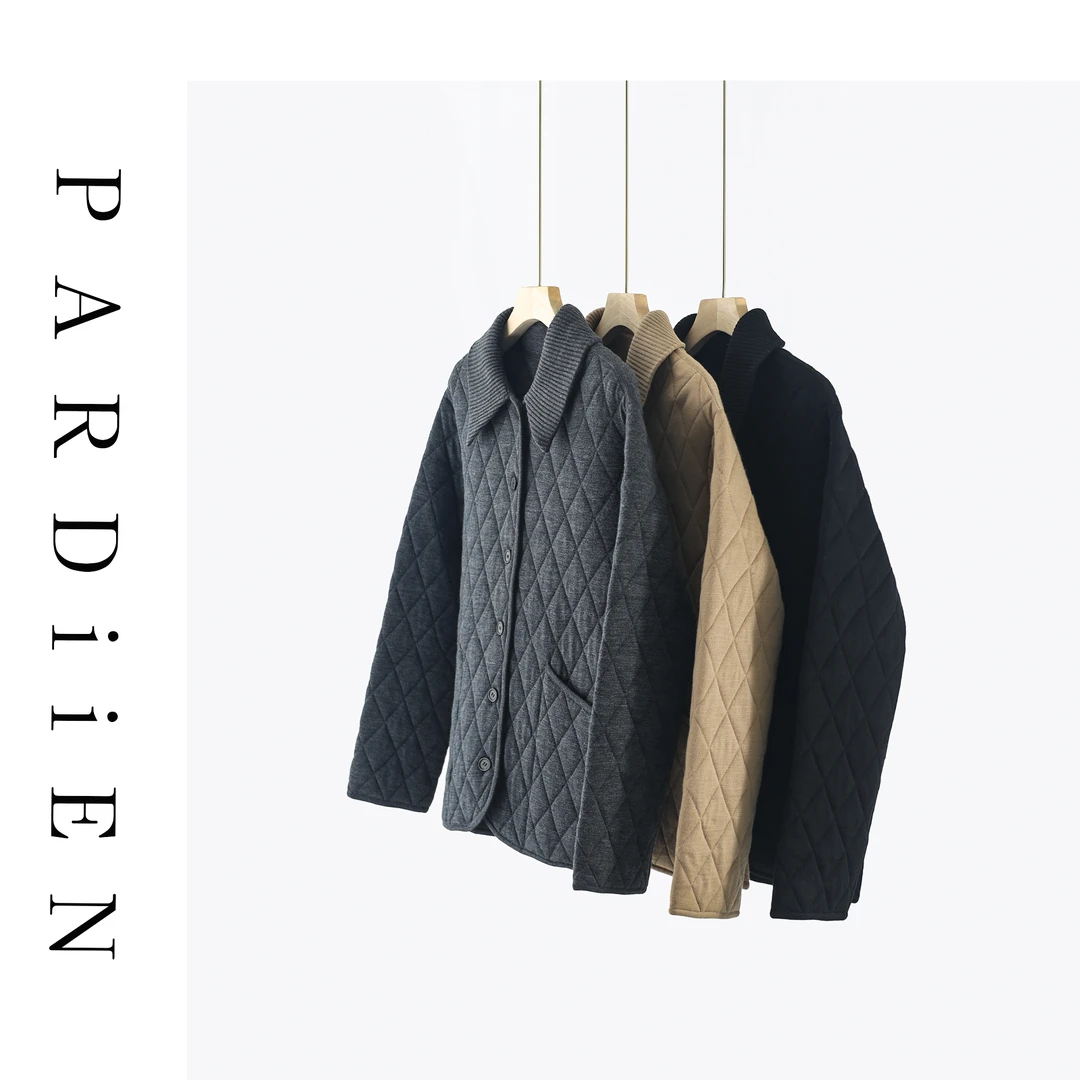 【北总严选】帕迪恩时尚菱格羊毛外套H058
