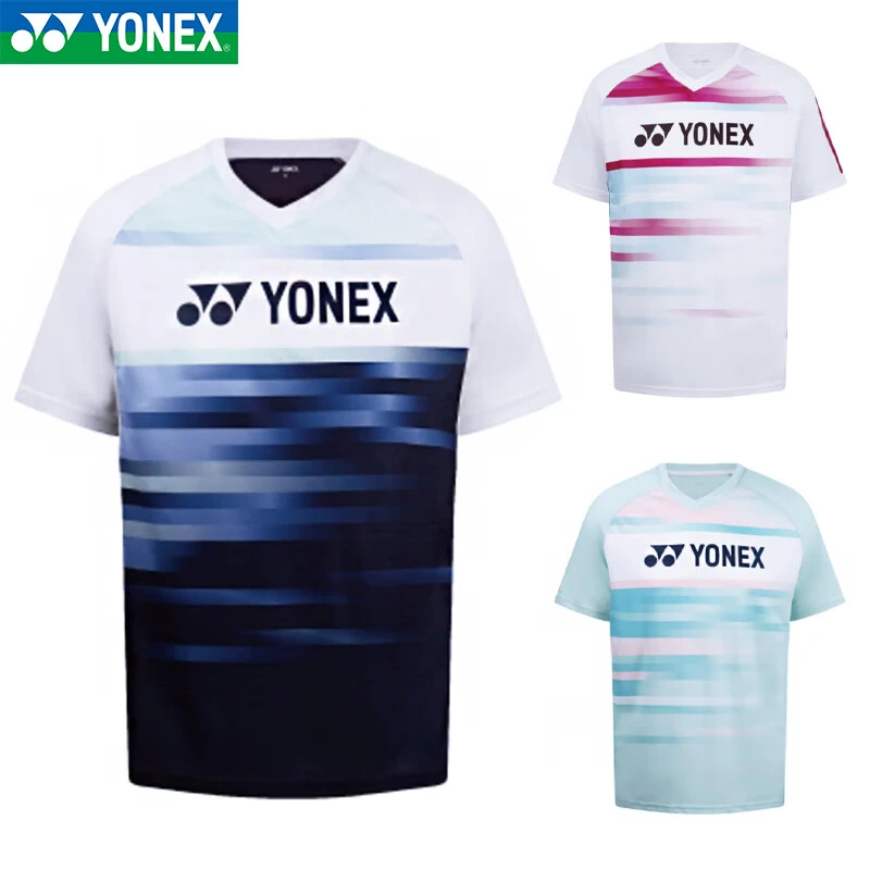 YONEX/尤尼克斯110125BCR羽毛球服男款运动T恤比赛款上衣男士短袖