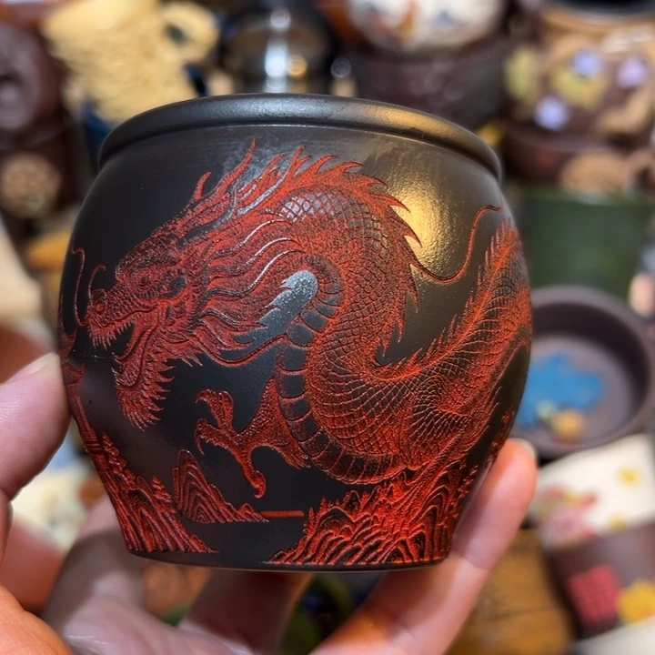 紫砂茶杯宜兴紫砂主人杯