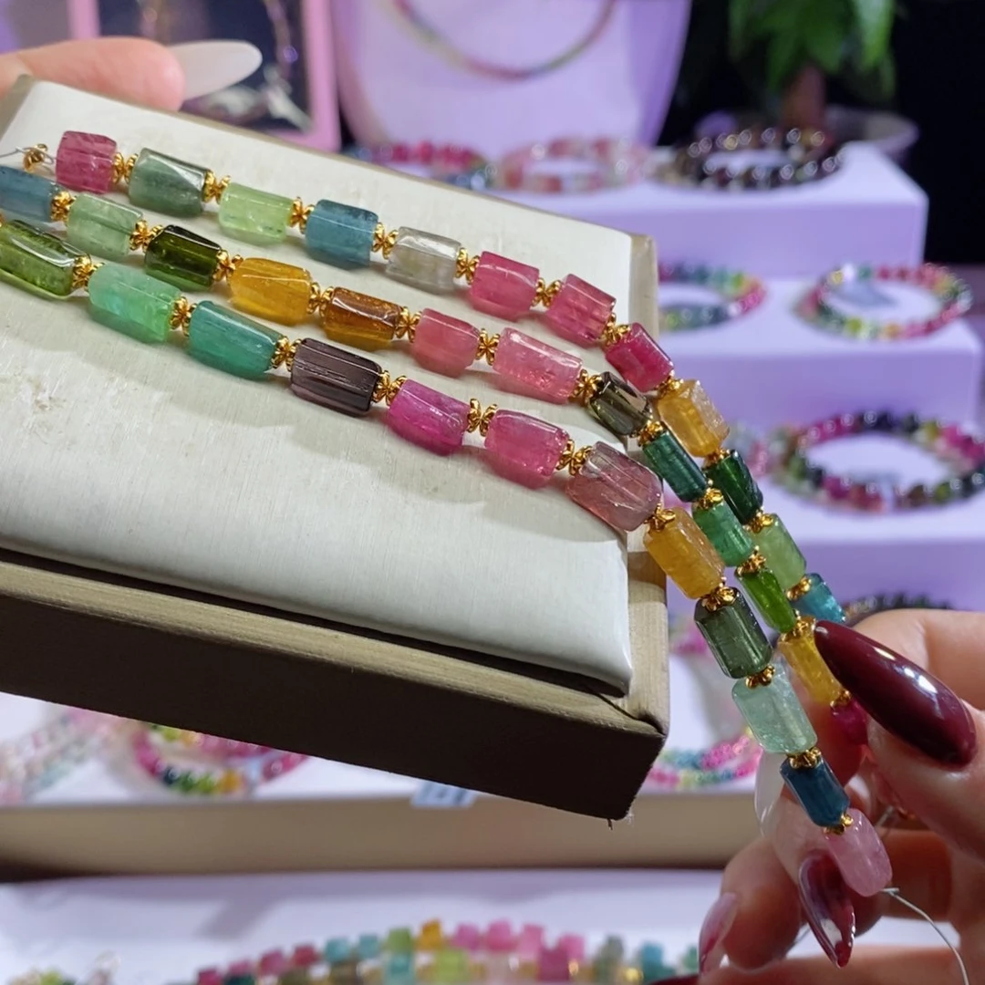 碧玺手链未镶嵌方糖 多样发一