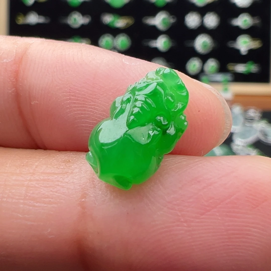 翡翠未镶嵌颈饰貔貅