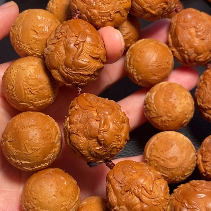 魔***庆橄榄核手串/手链万佛加风景手串