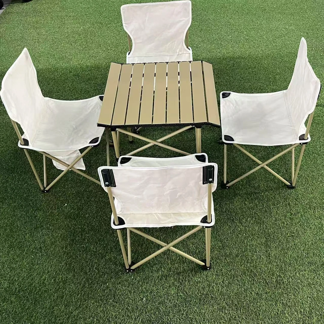 一整套户外桌椅套装加厚结实便携式椅子露营野餐家用摆摊马扎凳子