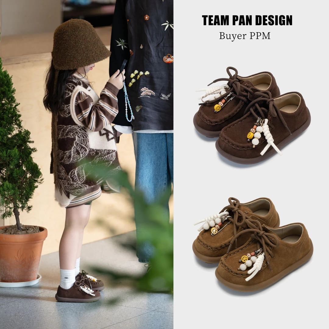 【波希米亚--勃肯鞋！ 】（牛皮单里！）2025美式复古老钱风儿童勃肯鞋