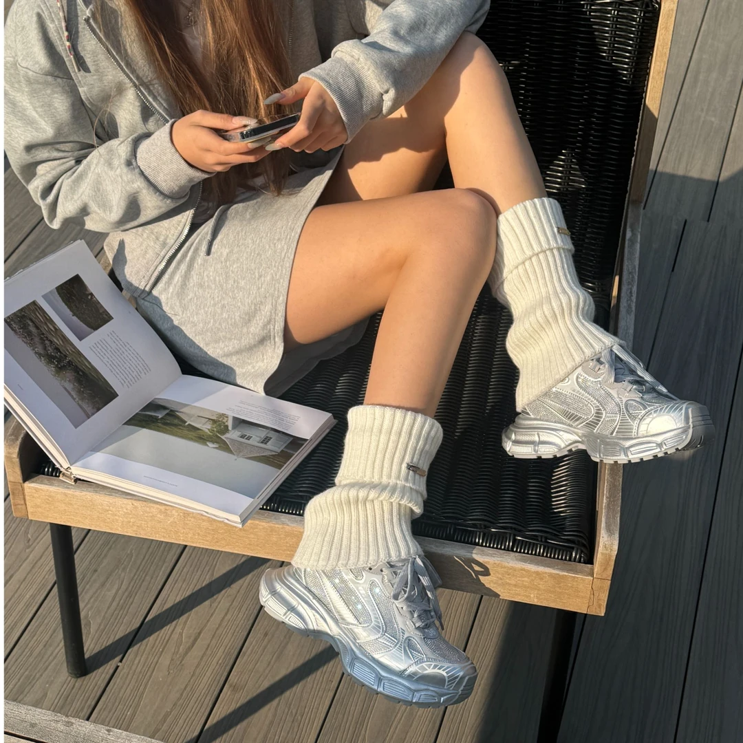 小发喵星河老爹鞋厚底增高真皮系带休闲鞋