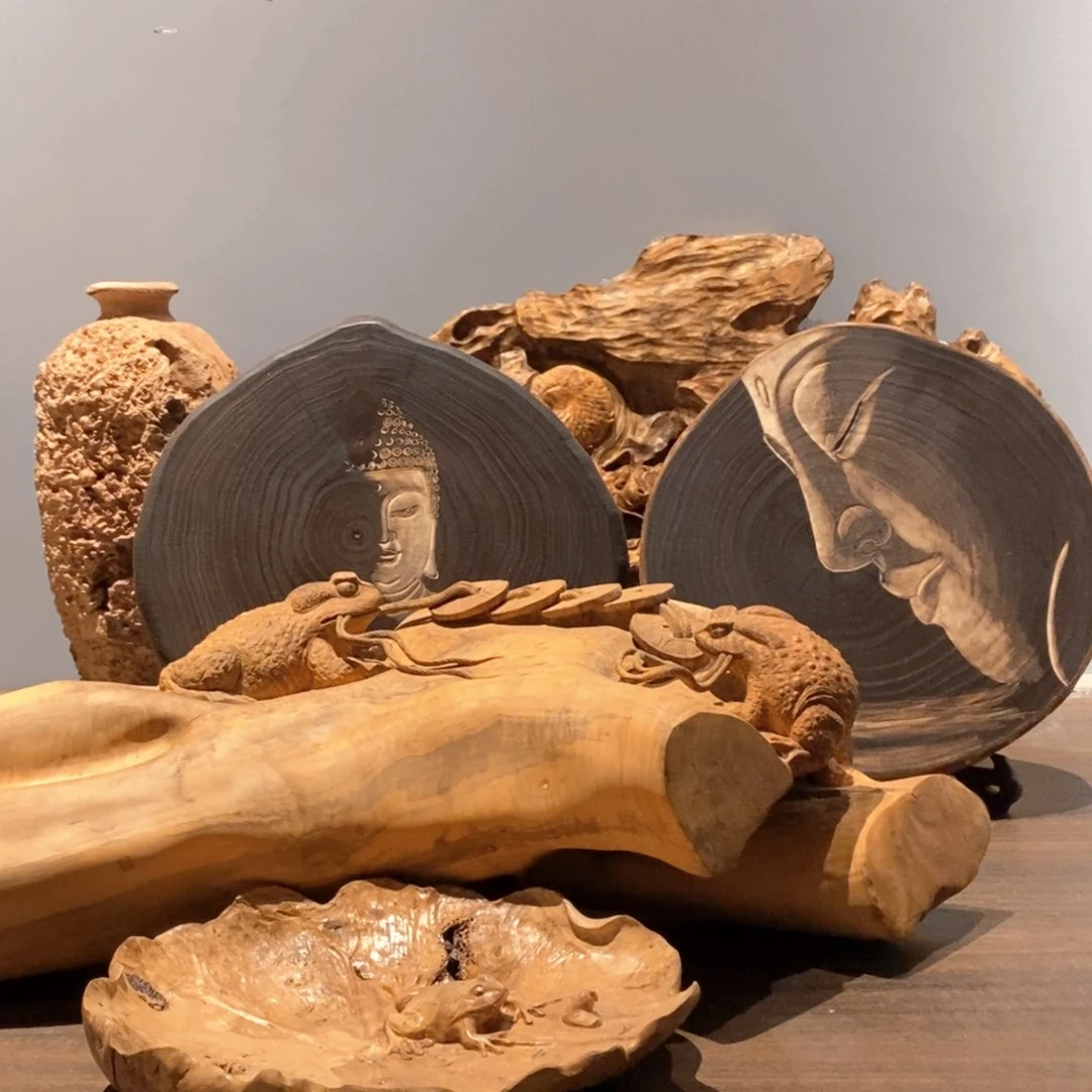 香榧木青蛙盘子铁力木果盘